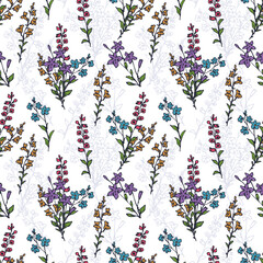 Seamless floral pattern © elyomys