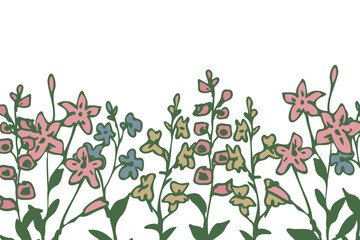 Meadow flowers background