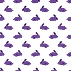 Seamless rabbit pattern