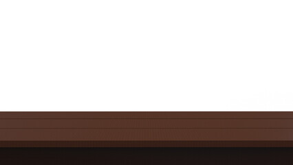 Wooden kitchen table top empty dining table