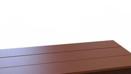 Wooden kitchen table top empty dining table
