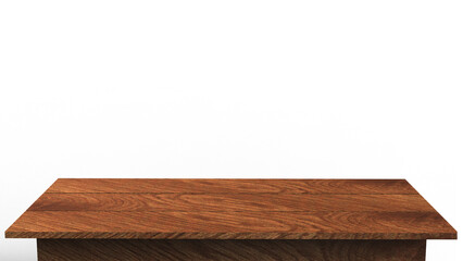 Wooden kitchen table top empty dining table