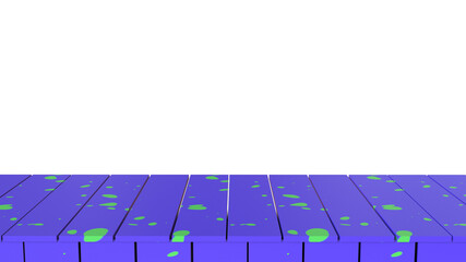 Obraz premium Wooden kitchen table top empty dining table