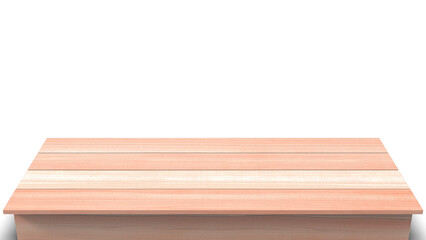 Wooden kitchen table top empty dining table