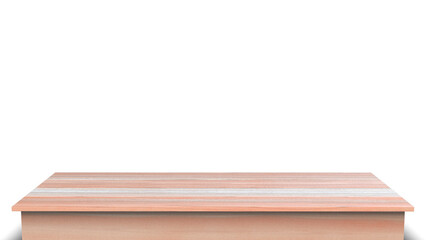 Wooden kitchen table top empty dining table