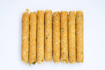 Crispy egg rolls with seaweed