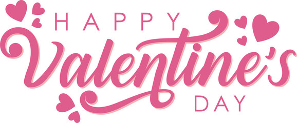 Valentines day background with heart pattern and typography of happy valentines day text . Vector illustration. Wallpaper, flyers, invitation, posters, brochure, banners.