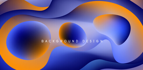 Fluid waves abstract background for covers, templates, flyers, placards, brochures, banners