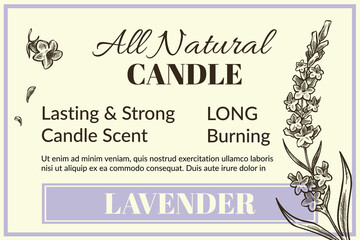 All natural candle, lasting and strong scents