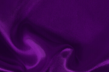 Fototapeta na wymiar Purple fabric cloth texture for background and design art work, beautiful crumpled pattern of silk or linen.