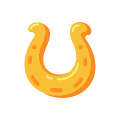 golden horseshoe St. Patrick's Day decorative elements