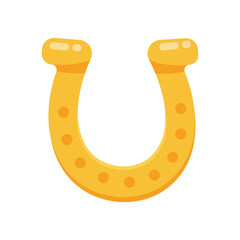 golden horseshoe St. Patrick's Day decorative elements