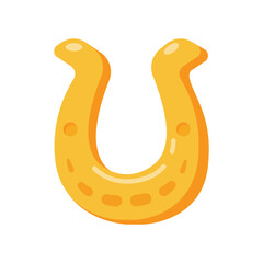 golden horseshoe St. Patrick's Day decorative elements