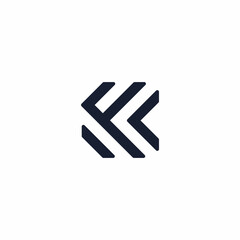 Letter K logo icon design template elements
