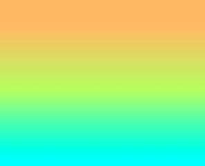 Abstract Gradient bright three color (Orange, green and Cyan). Empty or copy space for background or text