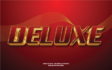 Deluxe 3D editable text effect premium free download