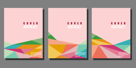 collection of abstract geometric covers  posters and templates