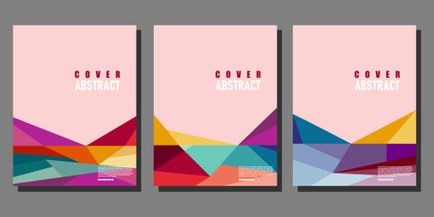 collection of abstract geometric covers  posters and templates