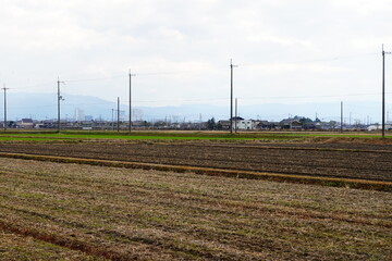 田舎の農地の風景