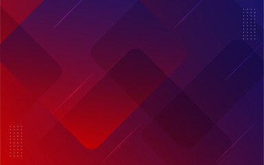 abstract gradient blue red geometric background. Fluid shapes composition