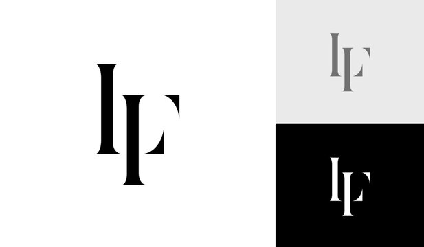 Letter LF or initial LF monogram logo design vector
