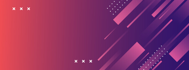 background banners. full of colors, light orange and purple gradations, geometric