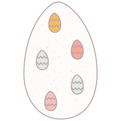 Vintage grunge Easter Egg