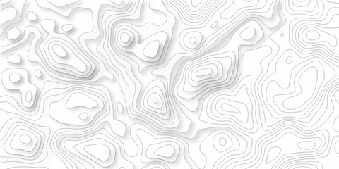 Topographic map. Geographic mountain relief. Abstract lines background. Contour maps. Vector illustration, Topo contour map on white background, Topographic contour lines vector map seamless pattern