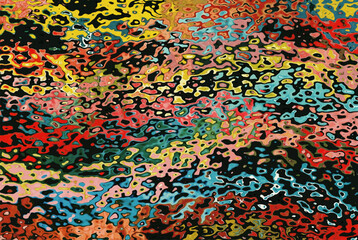 Moving colorful lines of abstract background