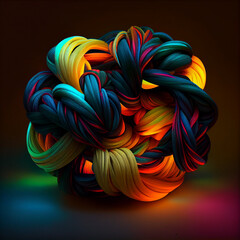 Fiber optics lights abstract background