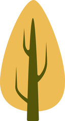 Obraz premium deciduous tree illustration