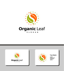 Organic leaf logo
