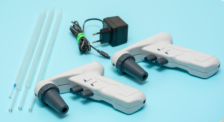 automatic electric pipette for scientific laboratory