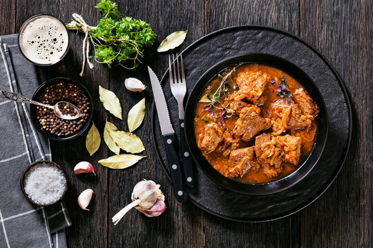 Flemish Stew, carbonnade, meet stew in bowl
