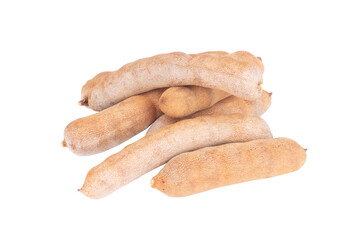 sweet tamarind isolated on white background