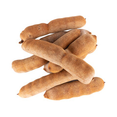 sweet tamarind isolated on white background