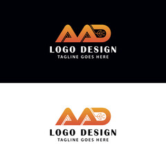 Letter AAD Tech Logo Design