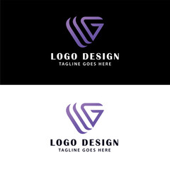 Letter IVG Triangle Logo Design - Gaming Logo - Finance Logo