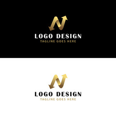 Letter N Logistic Logo Design - Courier Logo - Delivery Logo - Transport Logo