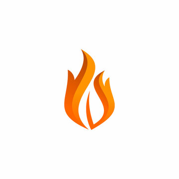 fire leaf flame logo design
