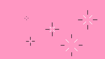 Motion graphics line firework background. Fireworks explosions for motion design, motion graphics, and creative use in high resolution. 2D Explosive fireworks. Shape accent fireworks.