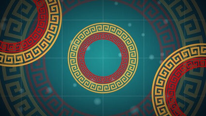 Meander pattern, Greek Antique pattern bg animation Stylish modern anime manga style bg. Trendy motion graphic background.