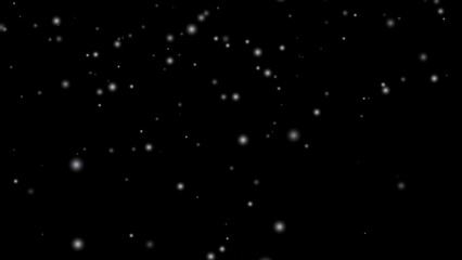 Animated realistic snowfall overlay background in alpha channel black background high resolution. Snowflakes with bokeh white snow overlay for Christmas and Holiday Design.