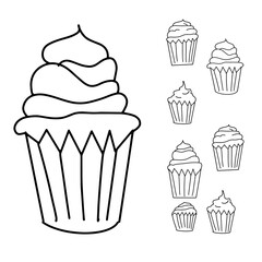 A cake. Abstract colorful background for graphic design.