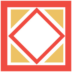 Geometrical abstract pattern design element