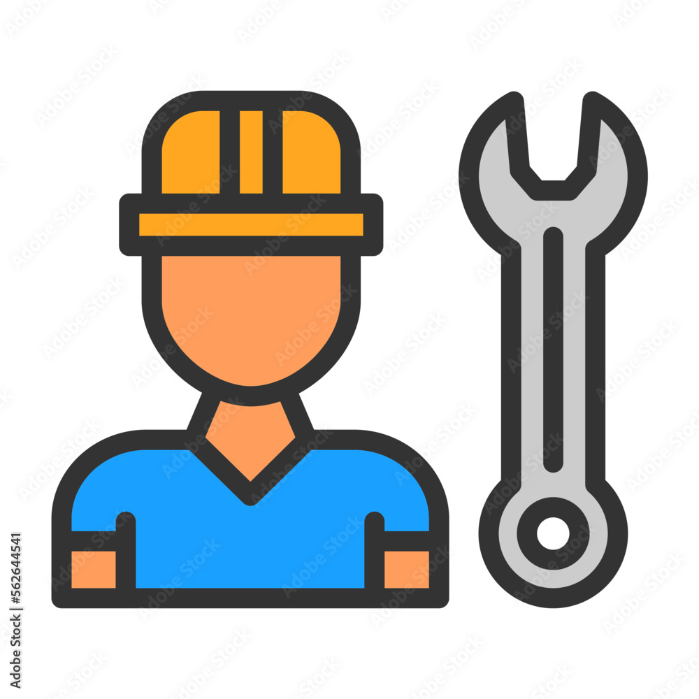 Sticker Worker Icon