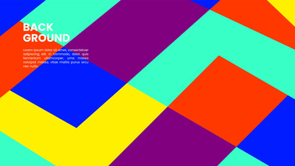 Obraz premium colorful geometric abstract vector background suitable for banners, backdrops, wallpapers, print materials