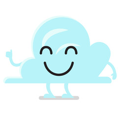 Smile Cloud character emoji 