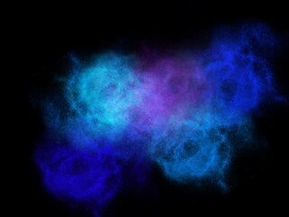Obraz na płótnie Canvas Blue Galaxy Background