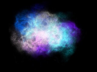 Blue Galaxy Background